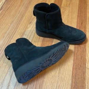 Black UGG ankle boots